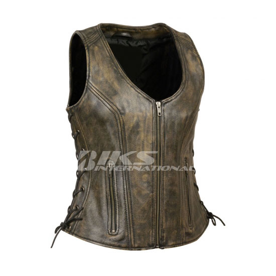 Women Leather Vest