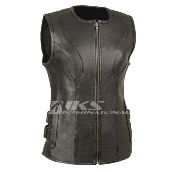Women Leather Vest